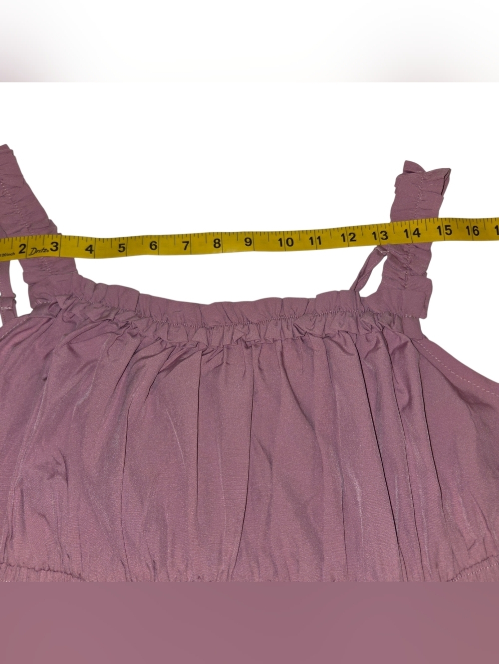 Ruffled Chest & Smocked Waist Midi Dress in Pink - Picture 4 of 9